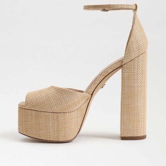 Sam Edelman | Kori Platform Heel Sandal In Beechwood Size 10.5 NEW - Picture 8 of 9
